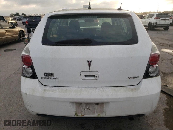 2009 Pontiac Vibe w/1SA with VIN 5Y2SP67889Z465394, listed as a Copart auction lot 79558814 with 93,323 mi miles and Salvage Title. Bid and sale history available at carsss.com. Image 6.