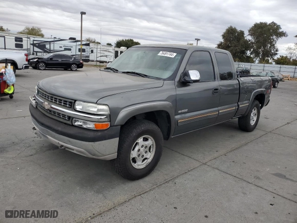 2000 Chevrolet Silverado 1500 LT with VIN 1GCEK19T9YZ316202, listed as a Copart auction lot 76491744 with NaN miles and Salvage Title. Bid and sale history available at carsss.com. Image 1.