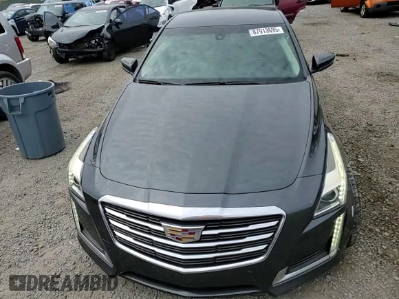 2016 Cadillac CTS RWD with VIN 1G6AP5SX2G0124470, listed as a Copart auction lot 87913695 with 81,272 mi miles and Salvage title. Bid and sale history available at DreamBid. Image 11.