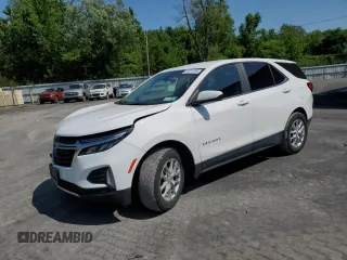 2022 Chevrolet Equinox LT with VIN 3GNAXUEV1NL261702, listed as a Copart auction lot 61221755 with 35,256 mi miles and Salvage title. Bid and sale history available at DreamBid. Image 1.