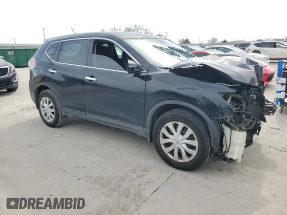 2015 Nissan Rogue S with VIN KNMAT2MT1FP565580, listed as a Copart auction lot 48970395 with 89,263 mi miles and Salvage Title. Bid and sale history available at carsss.com. Image 4.