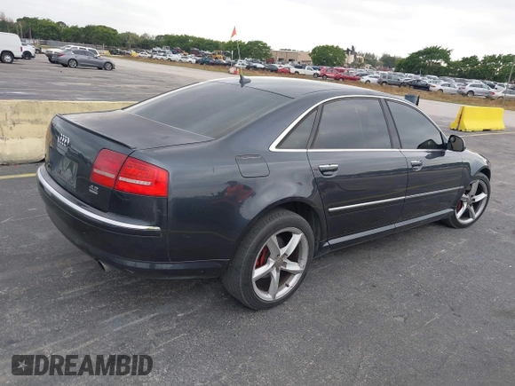 2009 Audi A8 4.2L with VIN WAUMV94E19N012605, listed as a IAAI auction lot 41601218 with Not provided miles and . Bid and sale history available at DreamBid. Image 4.