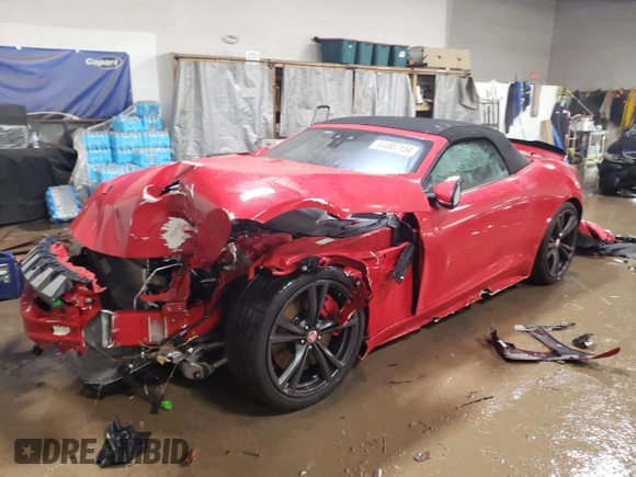 2022 Jaguar F-Type with VIN SAJD55FE3NCK77770, listed as a Copart auction lot 84887134 with Not Provided miles and Salvage Title. Bid and sale history available at DreamBid. Image 1.