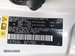 2019 Lexus RX with VIN 2T2BZMCAXKC201239, listed as a IAAI auction lot 41821258 with 78,727 mi miles. Bid and sale history available at carsss.com. Image 9.
