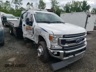 2021 Ford F-550 XL with VIN 1FDUF5HT1MED73161, listed as a Copart auction lot 55724123 with 94,693 mi miles. Bid and sale history available at carsss.com. Image 4.