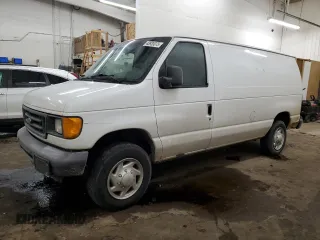 2007 Ford Econoline Cargo Commercial with VIN 1FTNE14W27DA38358, listed as a Copart auction lot 43933075 with 155,036 mi miles and Clean Title. Bid and sale history available at DreamBid. Image 1.