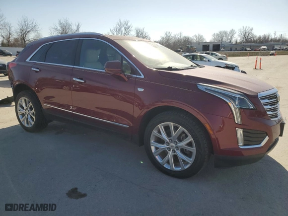 2017 Cadillac XT5 Luxury AWD with VIN 1GYKNDRS2HZ199592, listed as a Copart auction lot 48004355 with 42,367 mi miles and Salvage Title. Bid and sale history available at carsss.com. Image 4.