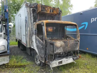 2014 Isuzu NQR IBT PWL with VIN JALE5W167E7900615, listed as a Copart auction lot 62797014 with Not Provided miles and Salvage Title. Bid and sale history available at carsss.com. Image 1.