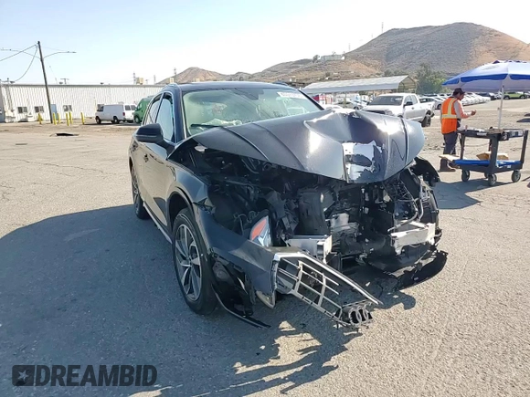 2021 Audi Q5 Premium with VIN WA1AAAFY8M2029156, listed as a Copart auction lot 60519755 with 29,713 mi miles and Salvage title. Bid and sale history available at DreamBid. Image 14.