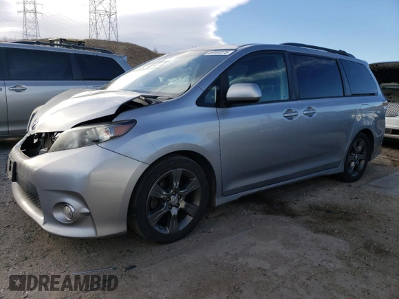2012 Toyota Sienna SE with VIN 5TDXK3DC8CS209938, listed as a Copart auction lot 49187275 with 120,066 mi miles and Salvage Title. Bid and sale history available at carsss.com. Image 1.