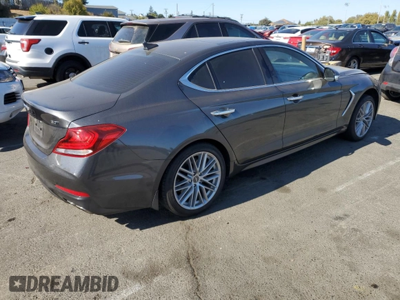 2021 Genesis G70 2.0T with VIN KMTG34LA4MU077004, listed as a Copart auction lot 71836194 with 51,624 mi miles and Salvage title. Bid and sale history available at DreamBid. Image 3.