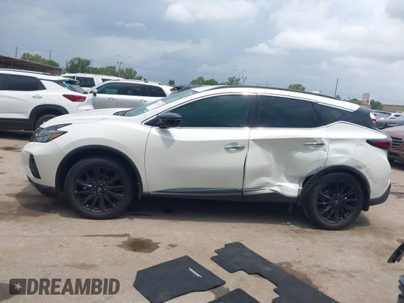 2023 Nissan Murano SV with VIN 5N1AZ2BJ2PC141944, listed as a IAAI auction lot 42159122 with 16,347 mi miles and . Bid and sale history available at DreamBid. Image 13.