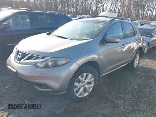 2012 Nissan Murano S with VIN JN8AZ1MW3CW237134, listed as a IAAI auction lot 41948297 with 999,999 mi miles. Bid and sale history available at carsss.com. Image 2.