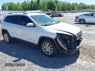 2015 Jeep Cherokee Limited with VIN 1C4PJLDS0FW505714, listed as a IAAI auction lot 42051526 with 82,804 mi miles and . Bid and sale history available at DreamBid. Image 1.