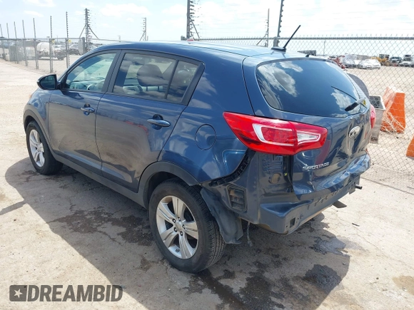 2013 Kia Sportage LX with VIN KNDPB3A22D7399775, listed as a IAAI auction lot 42358930 with 102,280 mi miles and . Bid and sale history available at DreamBid. Image 3.