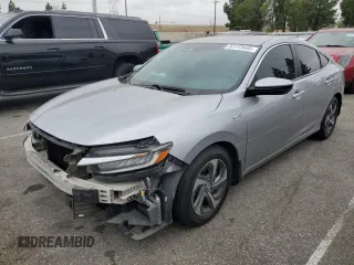 2019 Honda Insight EX with VIN 19XZE4F56KE030293, listed as a Copart auction lot 53173455 with 196,656 mi miles and Salvage Title. Bid and sale history available at carsss.com. Image 1.