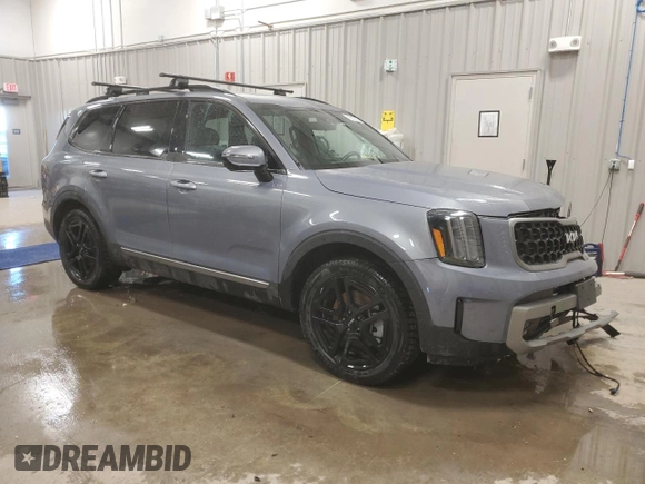 2023 Kia Telluride SX Prestige с VIN 5XYP5DGC2PG368708, выставлен на аукционе Copart как лот 46637905 с пробегом 12 089 миль миль и Списание • Salvage title. История ставок и продаж доступна на DreamBid. Изображение 4.