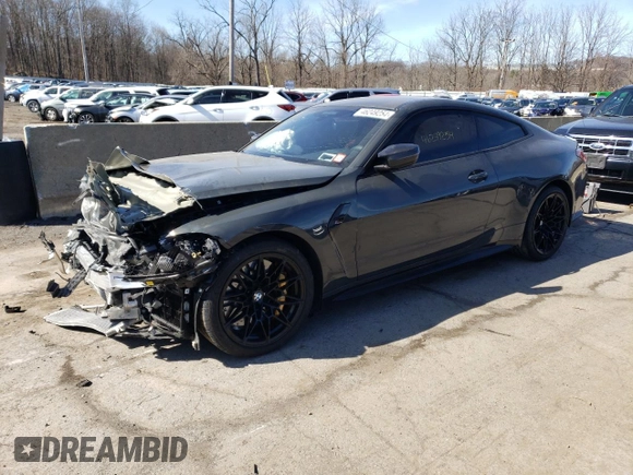 2022 BMW M4 Competition xDrive with VIN WBS43AZ0XNCJ95430, listed as a Copart auction lot 46249254 with 5,442 mi miles. Bid and sale history available at carsss.com. Image 1.