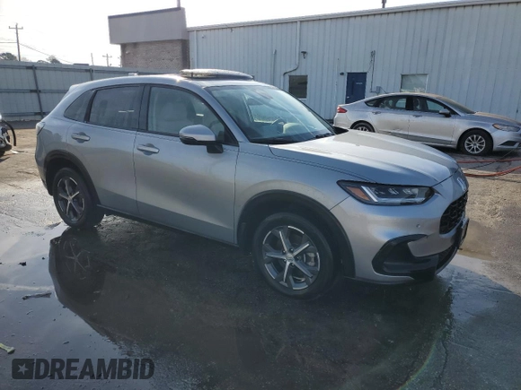 2023 Honda HR-V EX-L with VIN 3CZRZ1H7XPM708505, listed as a Copart auction lot 42523595 with 41,553 mi miles and Salvage title. Bid and sale history available at DreamBid. Image 4.