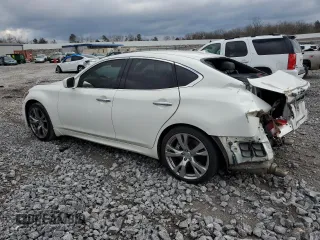 2013 Infiniti M37 with VIN JN1BY1AP8DM513078, listed as a Copart auction lot 89155455 with 171,891 mi miles and Salvage Title. Bid and sale history available at carsss.com. Image 2.