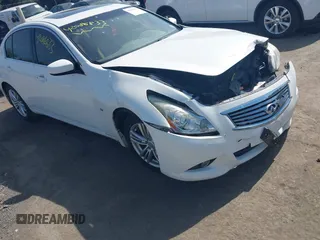 2015 Infiniti Q40 with VIN JN1CV6AP5FM502634, listed as a IAAI auction lot 42086833 with 82,909 mi miles and . Bid and sale history available at DreamBid. Image 1.