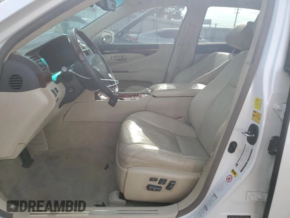2010 Lexus LS 460 L with VIN JTHDL5EF2A5002578, listed as a Copart auction lot 83389104 with 141,563 mi miles and Salvage title. Bid and sale history available at DreamBid. Image 7.