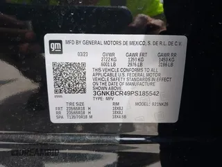 2023 Chevrolet Blazer LT z VIN 3GNKBCR49PS185542, wystawiony jako IAAI lot #41975537 z przebiegiem 24 129 mil mil oraz . Historia ofert i sprzedaży dostępna na DreamBid. Obrazek 9.