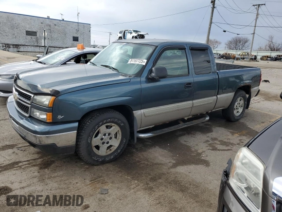 2006 Chevrolet Silverado 1500 LT1 with VIN 1GCEC19T96Z166022, listed as a Copart auction lot 51157725 with 85,851 mi miles and Clean Title. Bid and sale history available at DreamBid. Image 1.