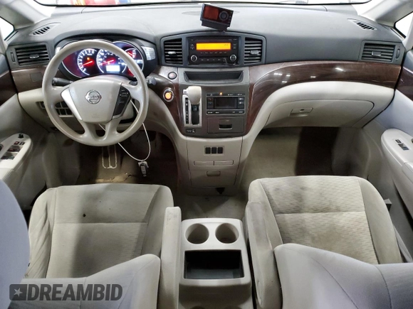 2014 Nissan Quest SV z VIN JN8AE2KP3E9101715, wystawiony jako Copart lot #59812295 z przebiegiem 127 766 mil mil oraz Czysty tytuł • Clean title. Historia ofert i sprzedaży dostępna na DreamBid. Obrazek 8.