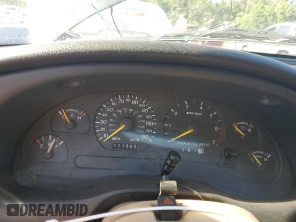 1994 Ford Mustang with VIN 1FALP45T2RF185428, listed as a Copart auction lot 55990495 with 111,353 mi miles and Salvage title. Bid and sale history available at DreamBid. Image 9.