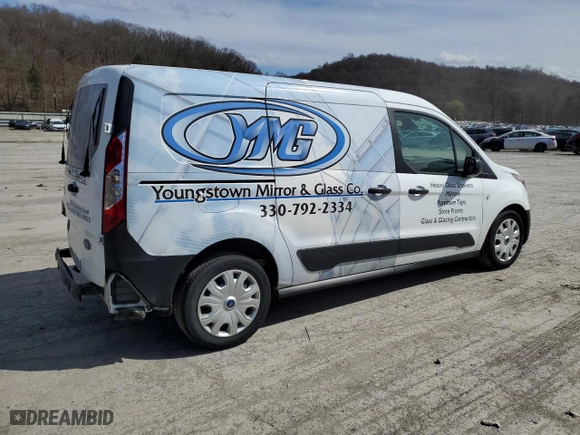 2020 Ford Transit Connect Van XL with VIN NM0LS7E21L1460127, listed as a Copart auction lot 50401135 with 76,391 mi miles and Salvage Title. Bid and sale history available at carsss.com. Image 3.