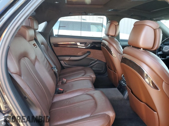2015 Audi A8 4.0T with VIN WAU32AFD9FN033398, listed as a Copart auction lot 87655925 with 134,712 mi miles and Salvage title. Bid and sale history available at DreamBid. Image 10.