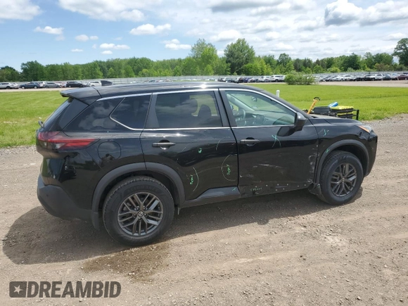 2021 Nissan Rogue S with VIN 5N1AT3AA1MC847520, listed as a Copart auction lot 56016805 with 62,531 mi miles and Salvage title. Bid and sale history available at DreamBid. Image 3.