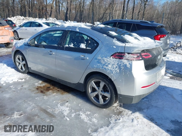 2012 Chevrolet Volt with VIN 1G1RA6E43CU123591, listed as a IAAI auction lot 41596161 with 214,080 mi miles and . Bid and sale history available at carsss.com. Image 3.