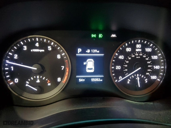 2021 Hyundai Tucson Limited with VIN KM8J33AL1MU389151, listed as a Copart auction lot 51865125 with 55,052 mi miles and Salvage Title. Bid and sale history available at carsss.com. Image 9.