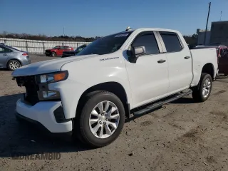 2021 Chevrolet Silverado 1500 Custom with VIN 1GCPYBEK9MZ340181, listed as a Copart auction lot 48616105 with 39,807 mi miles and Salvage Title. Bid and sale history available at DreamBid. Image 1.