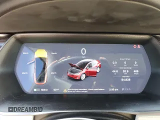 2019 Tesla Model X 75D with VIN 5YJXCBE20KF151193, listed as a Copart auction lot 52478715 with 54,638 mi miles and Salvage Title. Bid and sale history available at carsss.com. Image 9.