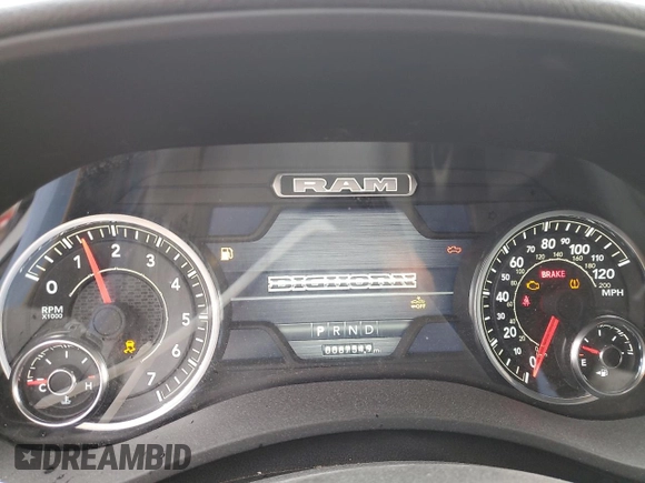 2024 Ram 2500 Big Horn with VIN 3C6UR5DJ8RG383063, listed as a Copart auction lot 61998505 with 6,754 mi miles and Clean title. Bid and sale history available at DreamBid. Image 9.