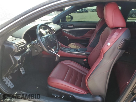 2015 Lexus RC 350 F Sport with VIN JTHHE5BC8F5002937, listed as a Copart auction lot 60566685 with 86,343 mi miles and Salvage title. Bid and sale history available at DreamBid. Image 7.