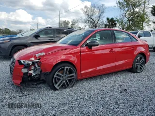 2020 Audi A3 Sedan Premium with VIN WAUAUGFF5LA100510, listed as a Copart auction lot 47194645 with 56,596 mi miles and Salvage Title. Bid and sale history available at carsss.com. Image 1.