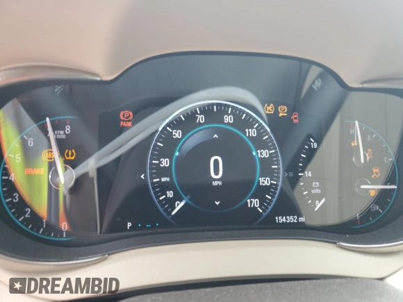 2014 Buick LaCrosse Leather with VIN 1G4GB5G35EF246404, listed as a Copart auction lot 52723805 with 154,352 mi miles and Salvage Title. Bid and sale history available at DreamBid. Image 9.