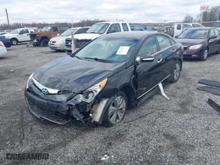 2015 Hyundai Sonata Hybrid Limited with VIN KMHEC4A44FA122722, listed as a IAAI auction lot 41817351 with 144,286 mi miles. Bid and sale history available at carsss.com. Image 2.