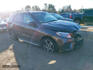 2016 Mercedes-Benz GLE with VIN 4JGDA5HB7GA767295, listed as a IAAI auction lot 41293294 with NaN miles. Bid and sale history available at carsss.com. Image 1.