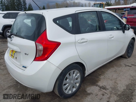 2014 Nissan Note S Plus with VIN 3N1CE2CPXEL391450, listed as a IAAI auction lot 41936997 with 86,592 mi miles and . Bid and sale history available at DreamBid. Image 4.