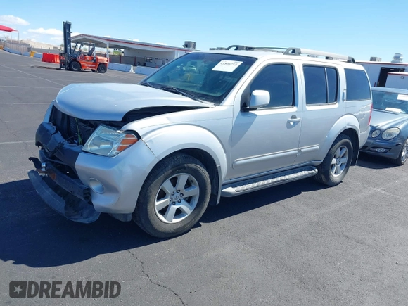 2008 Nissan Pathfinder S with VIN 5N1AR18U48C637311, listed as a IAAI auction lot 41836715 with 167,590 mi miles. Bid and sale history available at carsss.com. Image 2.