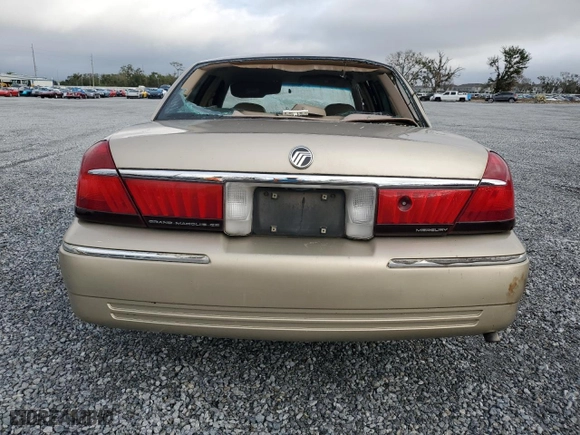 1999 Mercury Grand Marquis GS with VIN 2MEFM74W6XX628032, listed as a Copart auction lot 46062975 with 48,702 mi miles and Salvage Title. Bid and sale history available at carsss.com. Image 6.