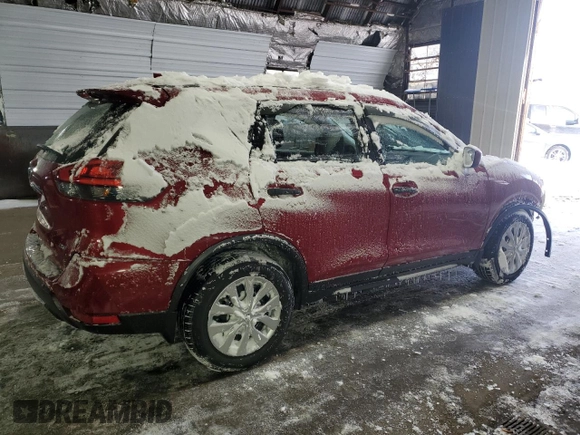 2017 Nissan Rogue SL with VIN JN8AT2MV8HW004985, listed as a Copart auction lot 45504535 with 103,013 mi miles and Salvage Title. Bid and sale history available at carsss.com. Image 3.