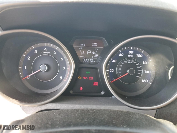 2016 Hyundai Elantra SE with VIN 5NPDH4AE9GH783733, listed as a Copart auction lot 53752435 with 93,010 mi miles and Salvage Title. Bid and sale history available at carsss.com. Image 9.