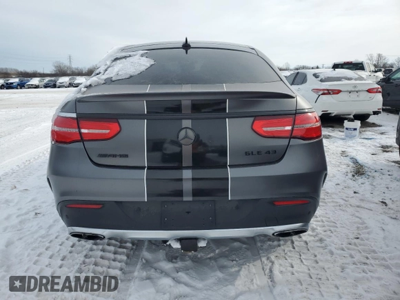 2017 Mercedes-Benz GLE 43 AMG with VIN 4JGED6EB7HA073567, listed as a Copart auction lot 45464855 with 130,254 mi miles and Clean title. Bid and sale history available at DreamBid. Image 6.