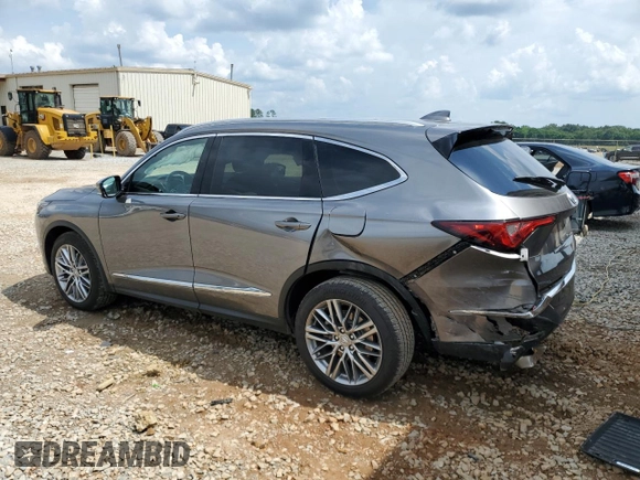 2024 Acura MDX Advance with VIN 5J8YE1H83RL034080, listed as a Copart auction lot 57680315 with 27,749 mi miles and Salvage title. Bid and sale history available at DreamBid. Image 2.